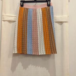 Anthropologie Eva Franco Striped Mini Skirt Size Small